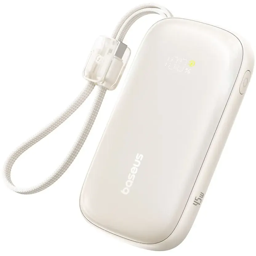 Внешний аккумулятор Baseus EnerFill FC21 Qpow 3 Ultra 10000mAh 45W Natural Titanium - E0027Q01