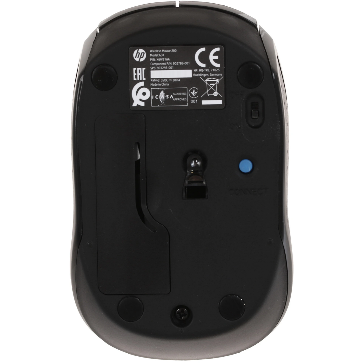 Мышь HP Wireless Mouse 200 Black (X6W31AA) - фото 5
