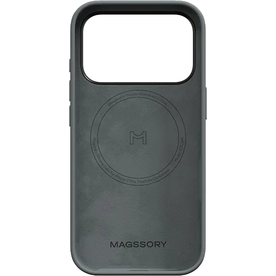 Чехол Magssory Apple iPhone 17 Pro Silicone Case Grey - CSL044g - фото 4