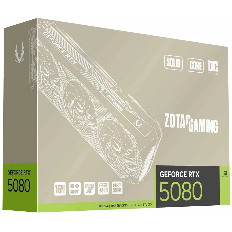 Видеокарта NVIDIA GeForce RTX 5080 Zotac SOLID CORE 20th Anniversary Edition OC 16GB (ZT-B50800J2S-10P) - фото 8