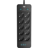Сетевой фильтр AGNI TP-FO4U10E-C-2m-Black
