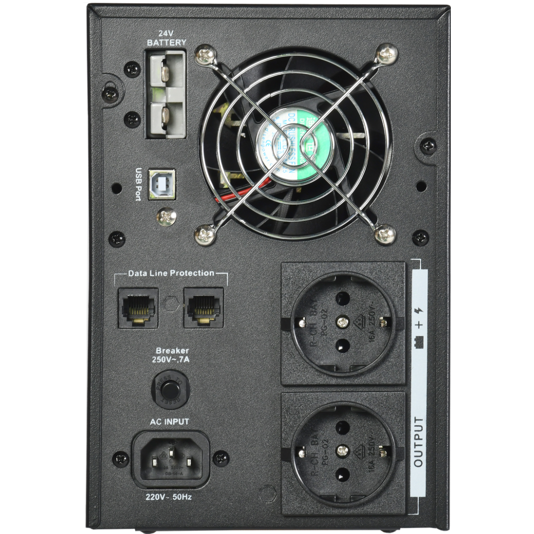 ИБП ITK ELT-1000VA-1-L-S (без батарей) - фото 3