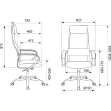 Офисное кресло Бюрократ CH-607SL PU Black (CH-607SL/B/B-PU)