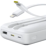 Внешний аккумулятор Baseus Lipow Dual-Cable 20000mAh 22.5W White (P10079102213-00)