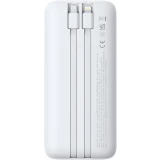 Внешний аккумулятор Baseus Lipow Dual-Cable 20000mAh 22.5W White (P10079102213-00)
