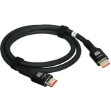 Кабель HDMI - HDMI, 1м, Leef LF-CAB-HDMI2.1-PVC-1 Black (LF-CAB-HDMI2.1-PVC-1-black)