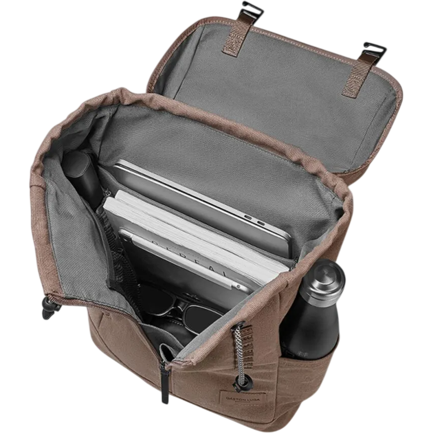 Рюкзак для ноутбука Gaston Luga Splash Front-Zip 15" Weave Dusty Brown - SPFZBP15WEDBR - фото 4