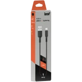 Кабель USB - Lightning, 1м, Leef LF-CAB03-LGHT-PVC-1 Black (LF-CAB03-LGHT-PVC-1-black)
