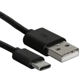 Кабель USB - USB Type-C, 1м, Leef LF-CAB02-A/C-PVC-1 Black (LF-CAB02-A/C-PVC-1-black)