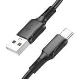 Кабель USB - USB Type-C, 1м, Leef LF-CAB03-A/C-PVC-1 Black (LF-CAB03-A/C-PVC-1-black)