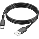 Кабель USB - USB Type-C, 1м, Leef LF-CAB03-A/C-PVC-1 Black (LF-CAB03-A/C-PVC-1-black)