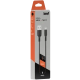 Кабель USB - USB Type-C, 1м, Leef LF-CAB03-A/C-PVC-1 Black (LF-CAB03-A/C-PVC-1-black)