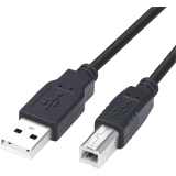 Кабель USB A (M) - USB B (M), 5м, Leef LF-CAB-A/B-PVC-5 Black (LF-CAB-A/B-PVC-5-black)