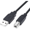 Кабель USB A (M) - USB B (M), 5м, Leef LF-CAB-A/B-PVC-5 Black - LF-CAB-A/B-PVC-5-black