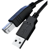 Кабель USB A (M) - USB B (M), 5м, Leef LF-CAB-A/B-PVC-5 Black (LF-CAB-A/B-PVC-5-black)