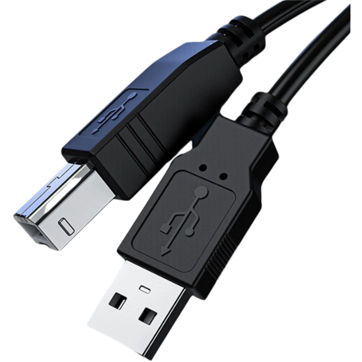 Кабель USB A (M) - USB B (M), 5м, Leef LF-CAB-A/B-PVC-5 Black - LF-CAB-A/B-PVC-5-black - фото 2