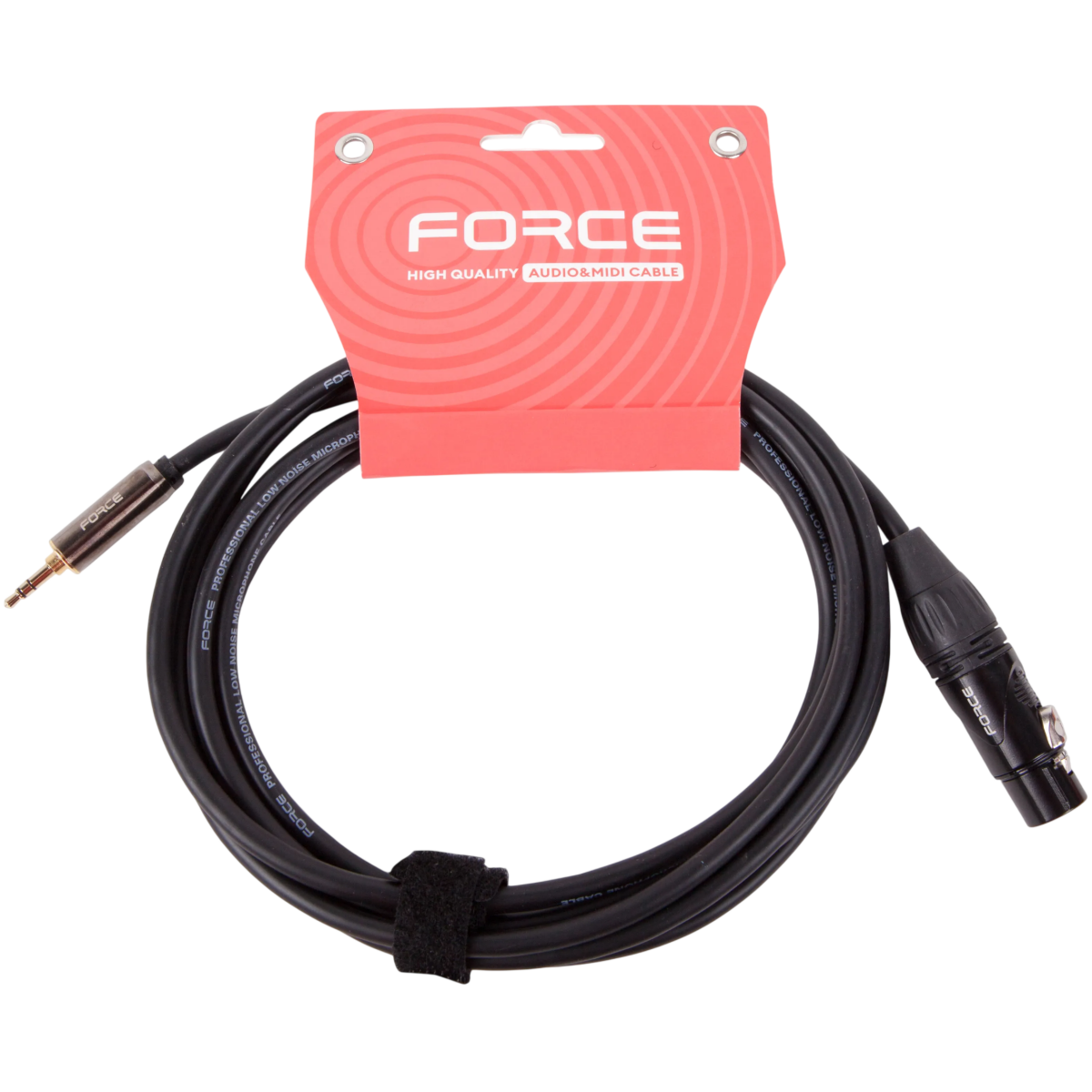 Кабель 3.5 Jack (M) - XLR (F), 3м, FORCE FLC-06/3