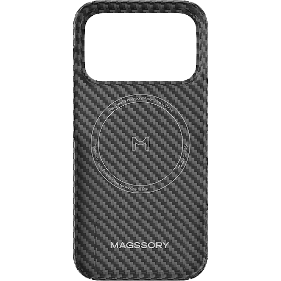 Чехол Magssory Apple iPhone 18 Pro Aramid Frame Case Black - CFB054b - фото 3