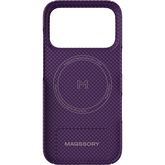 Чехол Magssory Apple iPhone 18 Pro Max Aramid Frame Case Burgundy - CFB055bur - фото 3