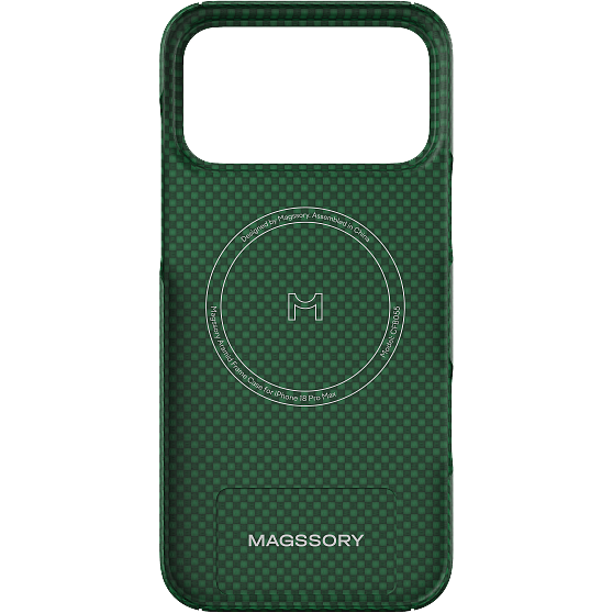 Чехол Magssory Apple iPhone 18 Pro Max Aramid Frame Case Green - CFB055g - фото 3