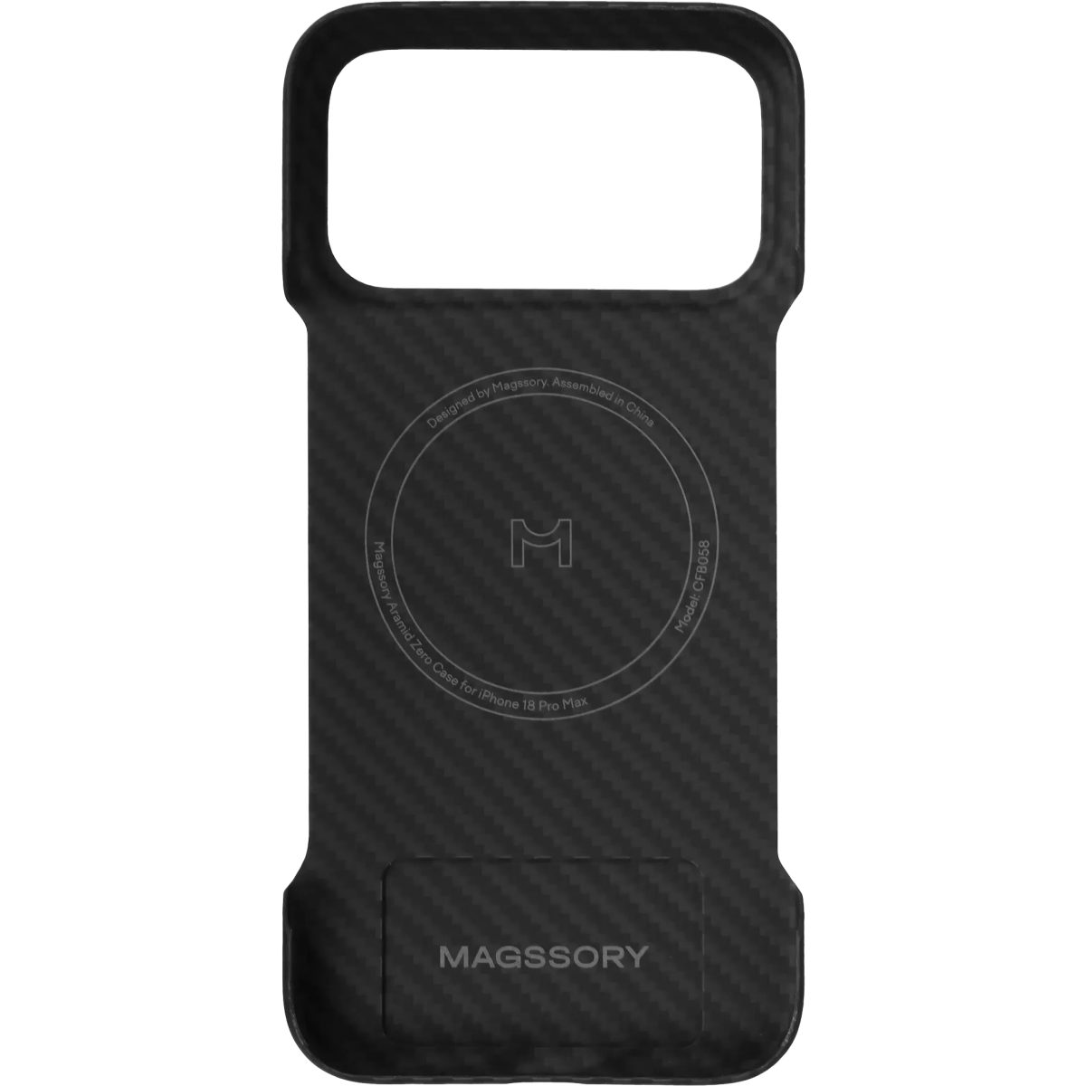 Чехол Magssory Apple iPhone 18 Pro Max Aramid Case Black - CFB058b - фото 2