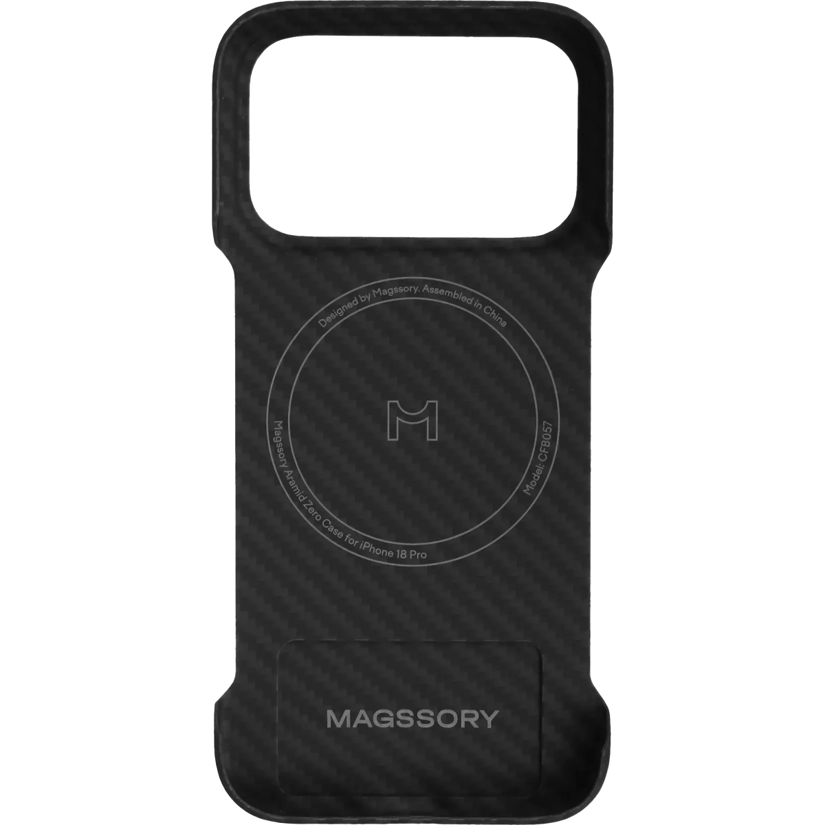 Чехол Magssory Apple iPhone 18 Pro Aramid Case Black - CFB057b - фото 2