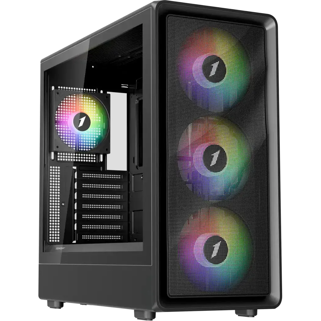Корпус 1STPLAYER WA8 ARGB Black - WA8-BK-3FA7-14-1FA7