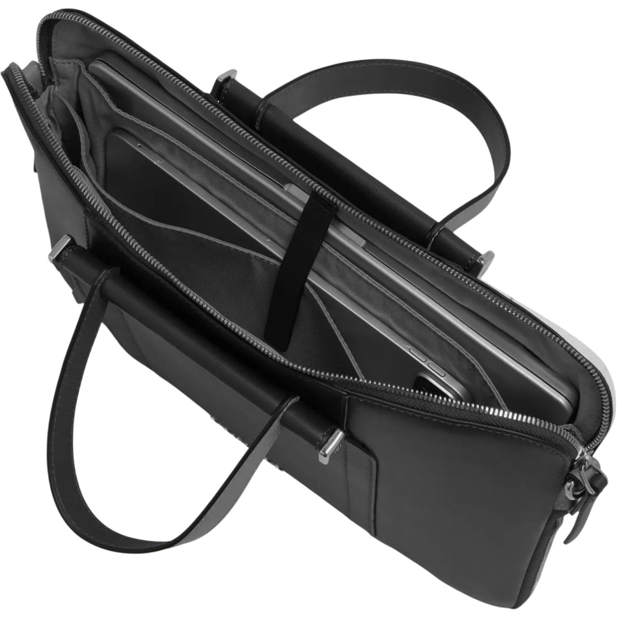 Сумка для ноутбука Piquadro Expandable Leather Work Bag for 14" Black (CA6698W92/N) - фото 3