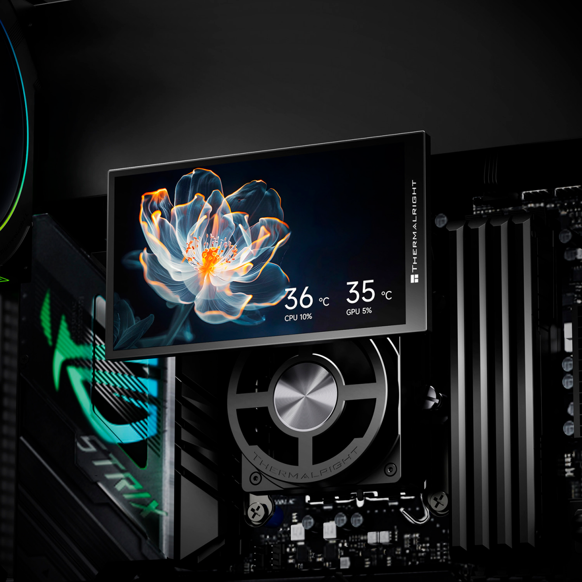 Система жидкостного охлаждения Thermalright Dynamic Vision Pro 360 ARGB Black - TRDVP360AB - фото 6
