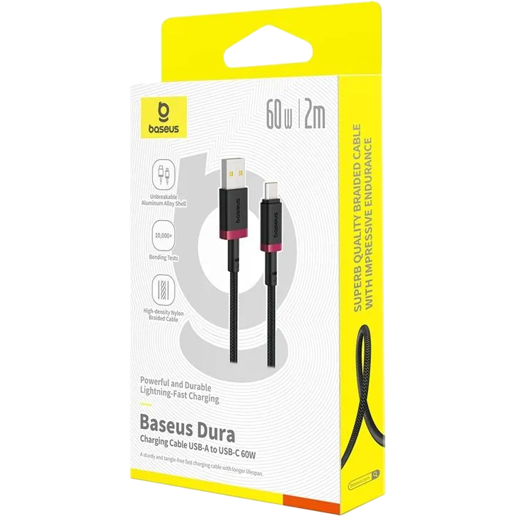 Кабель USB - USB Type-C, 2м, Baseus P10377802U01-03 - фото 5