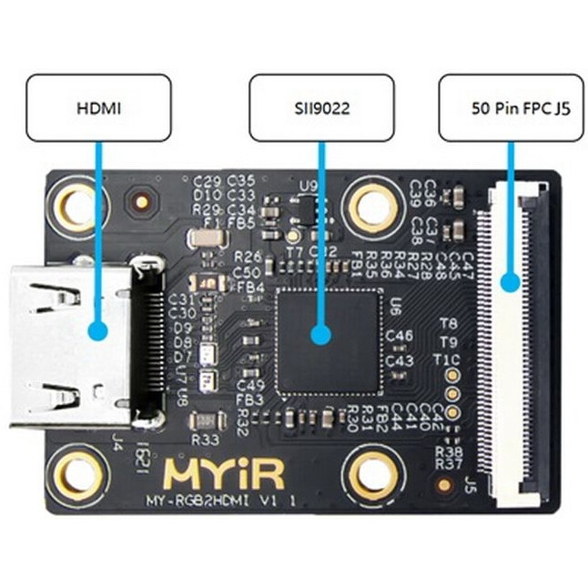 Дисплей для одноплатного компьютера MYIR MY-RGB2HDMI - фото 2