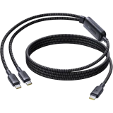 Разветвитель USB Type-C - 2x USB Type-C, 1.5м, Baseus E0426X00
