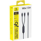 Разветвитель USB Type-C - 2x USB Type-C, 1.5м, Baseus E0426X00