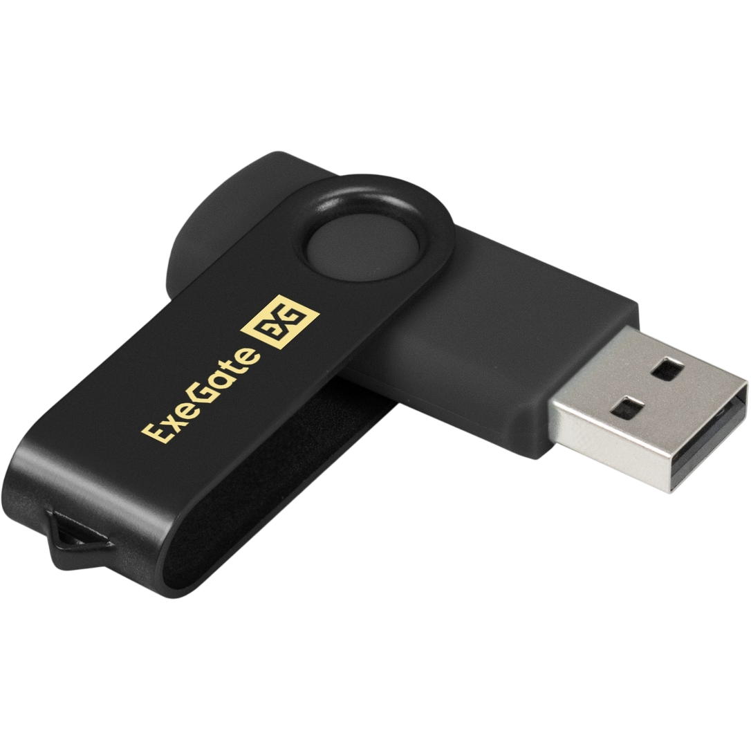 USB Flash накопитель 8GB ExeGate Jet Black (EX302034RUS)