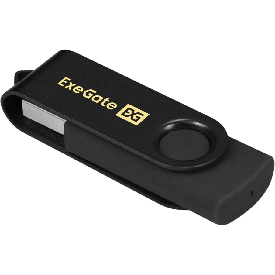 USB Flash накопитель 16GB ExeGate Jet Black (EX302039RUS) - фото 2