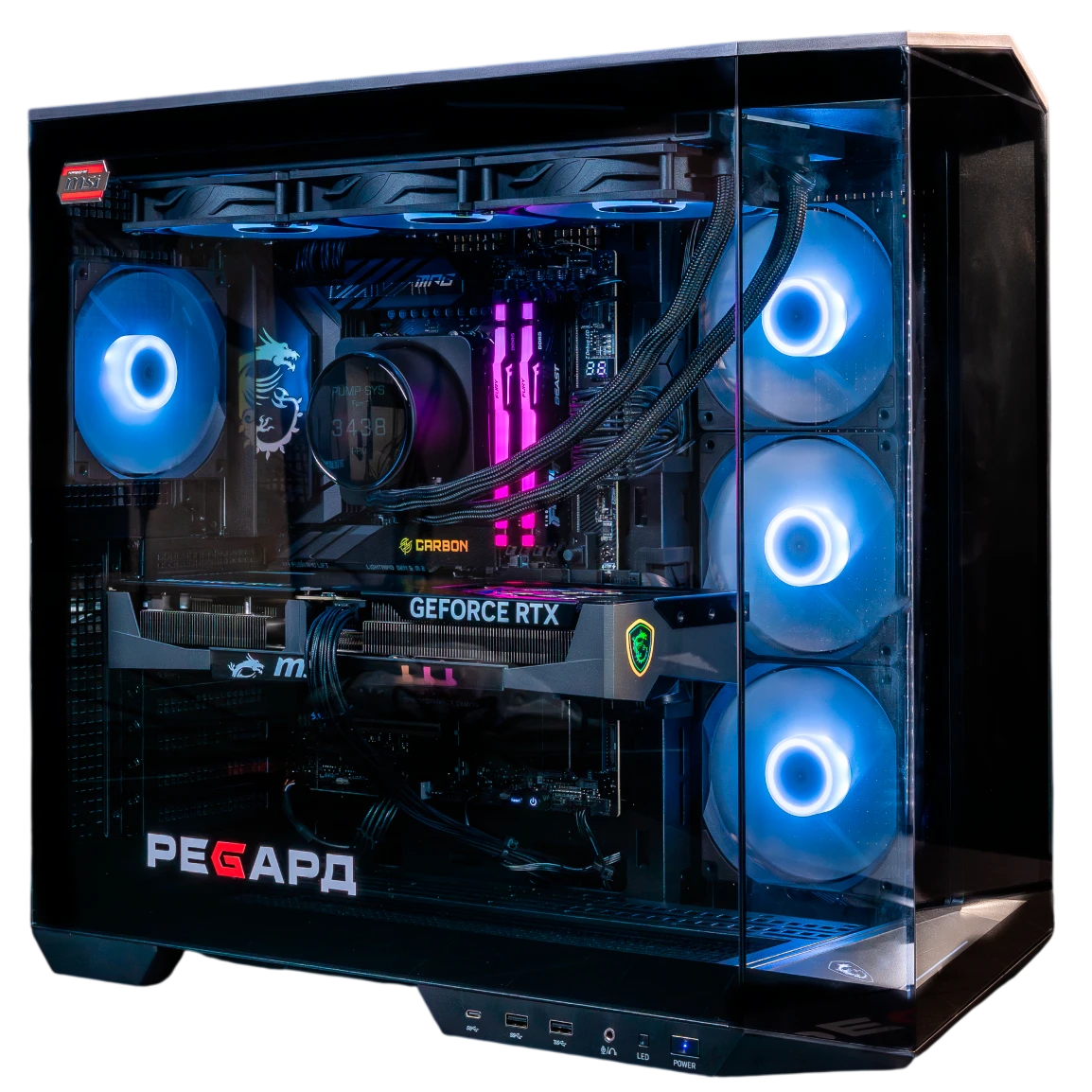 Настольный компьютер CARBON RYZEN POWERED BY MSI