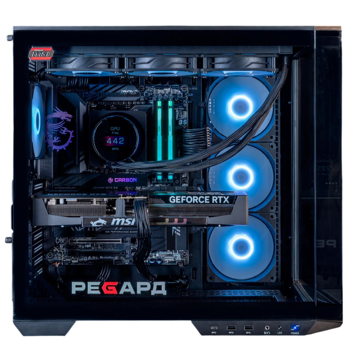 Настольный компьютер CARBON RYZEN POWERED BY MSI - фото 2