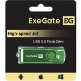 USB Flash накопитель 4GB ExeGate Jet Green (EX302031RUS)
