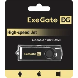 USB Flash накопитель 8GB ExeGate Jet Black (EX302034RUS)
