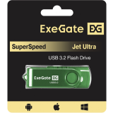 USB Flash накопитель 32GB ExeGate Jet Ultra Green (EX302051RUS)