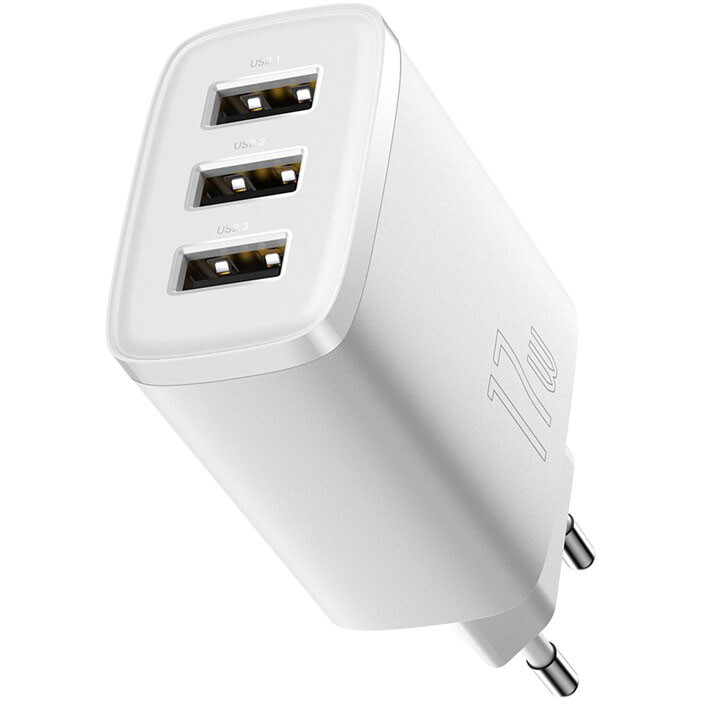 Сетевое зарядное устройство Baseus Compact 17W White - CCXJ020102