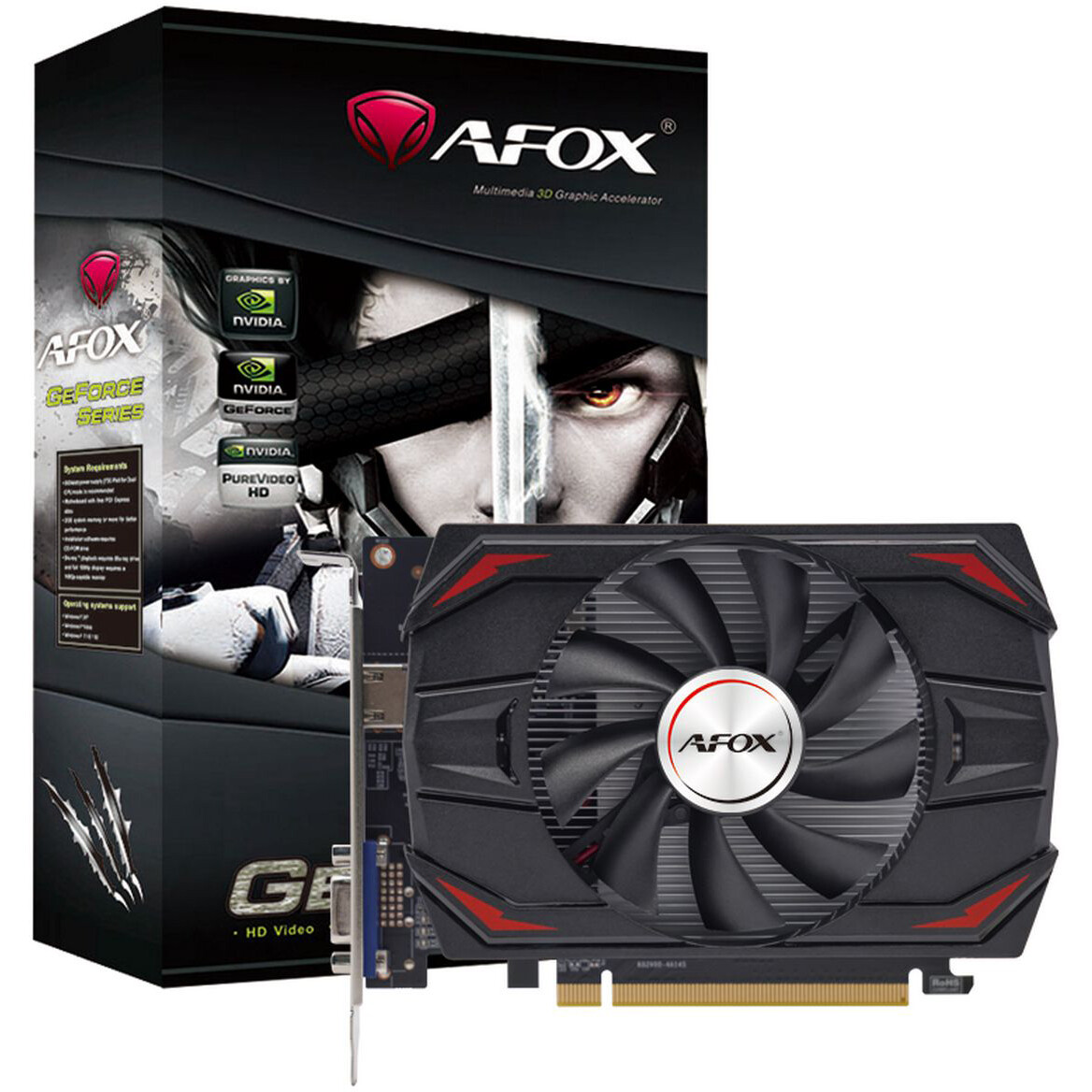 Видеокарта NVIDIA GeForce GT 1030 AFOX 2GB (AF1030-2048D5H7-V2) - фото 5