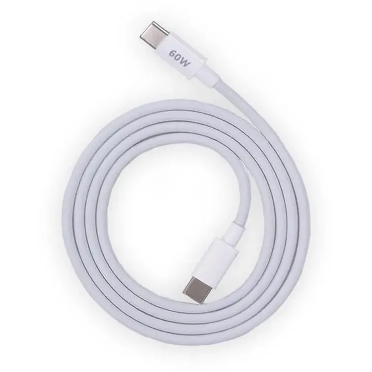 Кабель USB Type-C - USB Type-C, 2м, Zibelino ZDAP-C-C-60W-2M-WHT