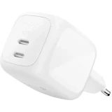 Сетевое зарядное устройство Belkin BoostCharge Pro Dual USB-C GaN 67W White (WCH020kqWH)