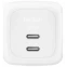 Сетевое зарядное устройство Belkin BoostCharge Pro Dual USB-C GaN 67W White - WCH020kqWH - фото 2