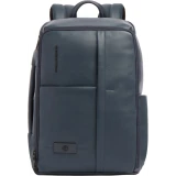 Рюкзак для ноутбука Piquadro Expandable Leather Travel Backpack 15.6" Blue (CA7162W137/BLU)