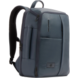 Рюкзак для ноутбука Piquadro Expandable Leather Travel Backpack 15.6" Blue (CA7162W137/BLU)