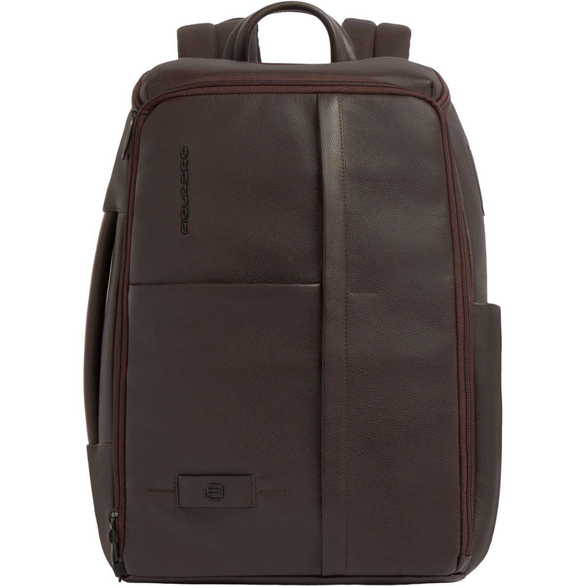Рюкзак для ноутбука Piquadro Expandable Leather Travel Backpack 15.6" Dark Brown (CA7162W137/TM)