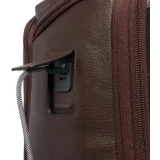 Рюкзак для ноутбука Piquadro Expandable Leather Travel Backpack 15.6" Dark Brown (CA7162W137/TM)