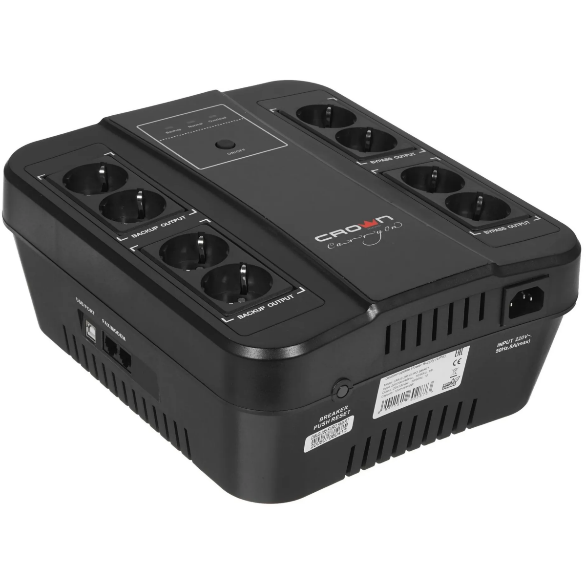 ИБП Crown CMUS-295 Euro Smart - CMUS-295 EURO SMART - фото 3